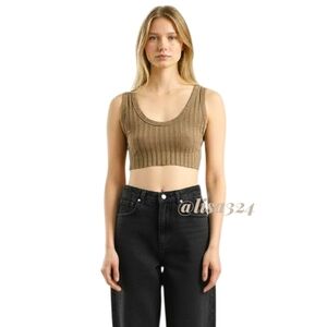 $90 COTTON CITIZEN Capri Crop Tank XS Chai